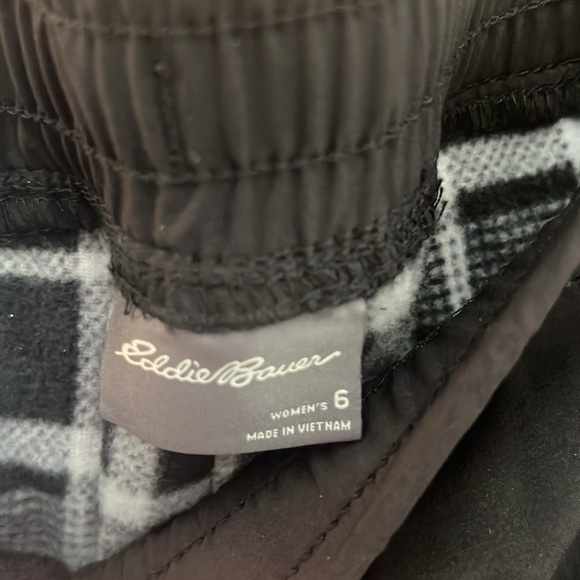 EDDIE BAUER Women’s Rainer Fleece-lined Jogger Pants Black Size 6 - Picture 5 of 10